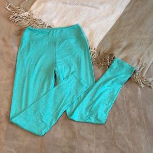 Lularoe green leggings OS
